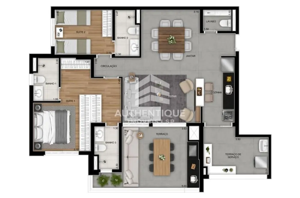 Apartamento, 3 quartos, 106 m² - Foto 10