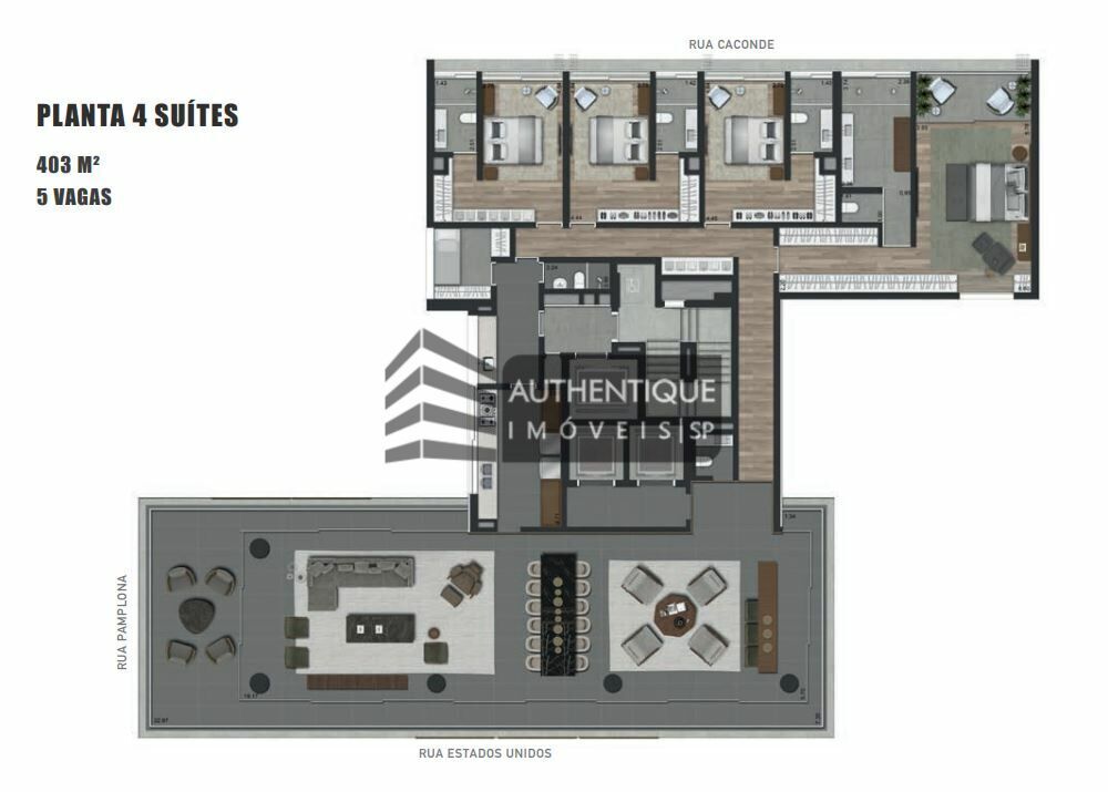 Apartamento, 4 quartos, 403 m² - Foto 1