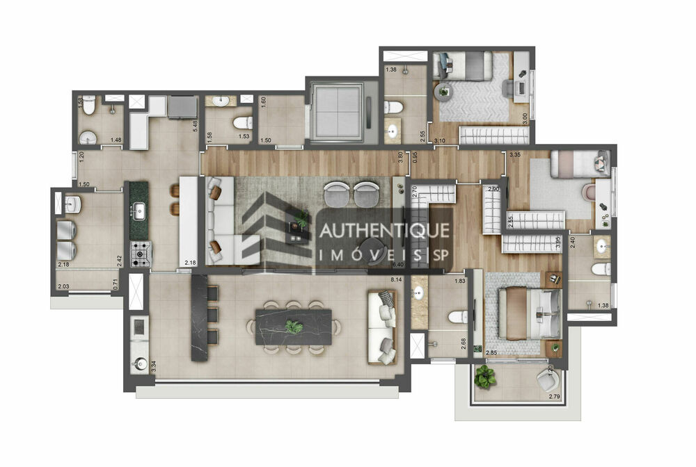 Apartamento, 3 quartos, 163 m² - Foto 4