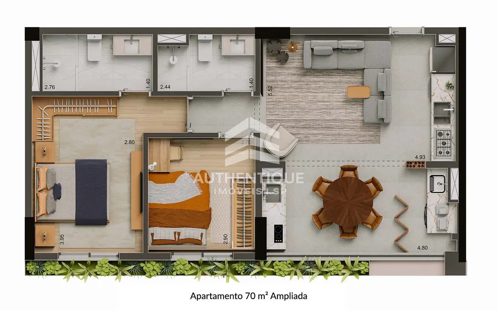 Apartamento, 2 quartos, 76 m² - Foto 14