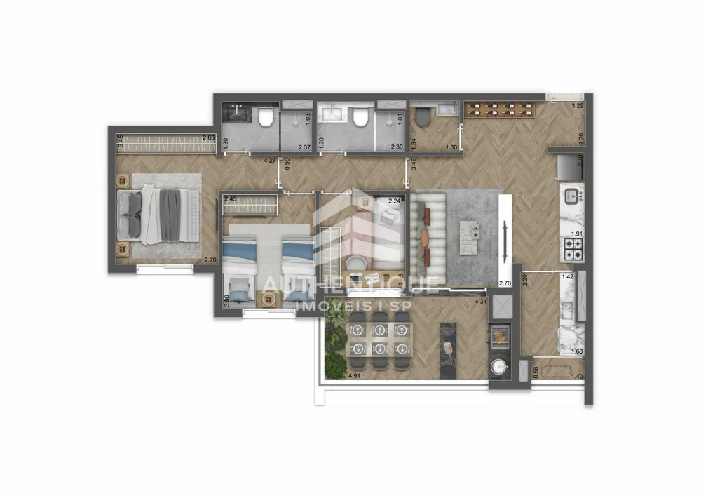 Apartamento, 3 quartos, 81 m² - Foto 8