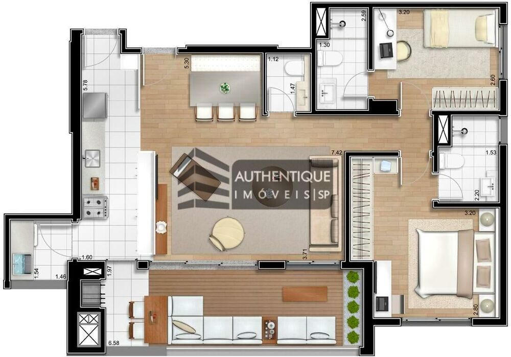 Apartamento, 2 quartos, 115 m² - Foto 15