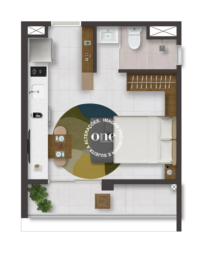 Apartamento, 1 quarto, 27 m² - Foto 26