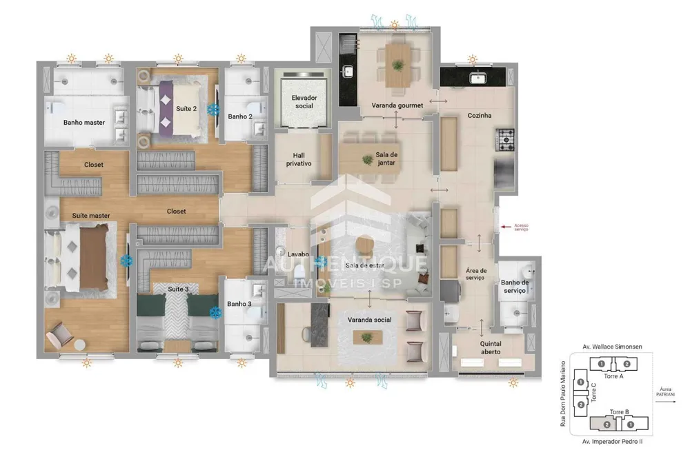 Apartamento, 4 quartos, 203 m² - Foto 15
