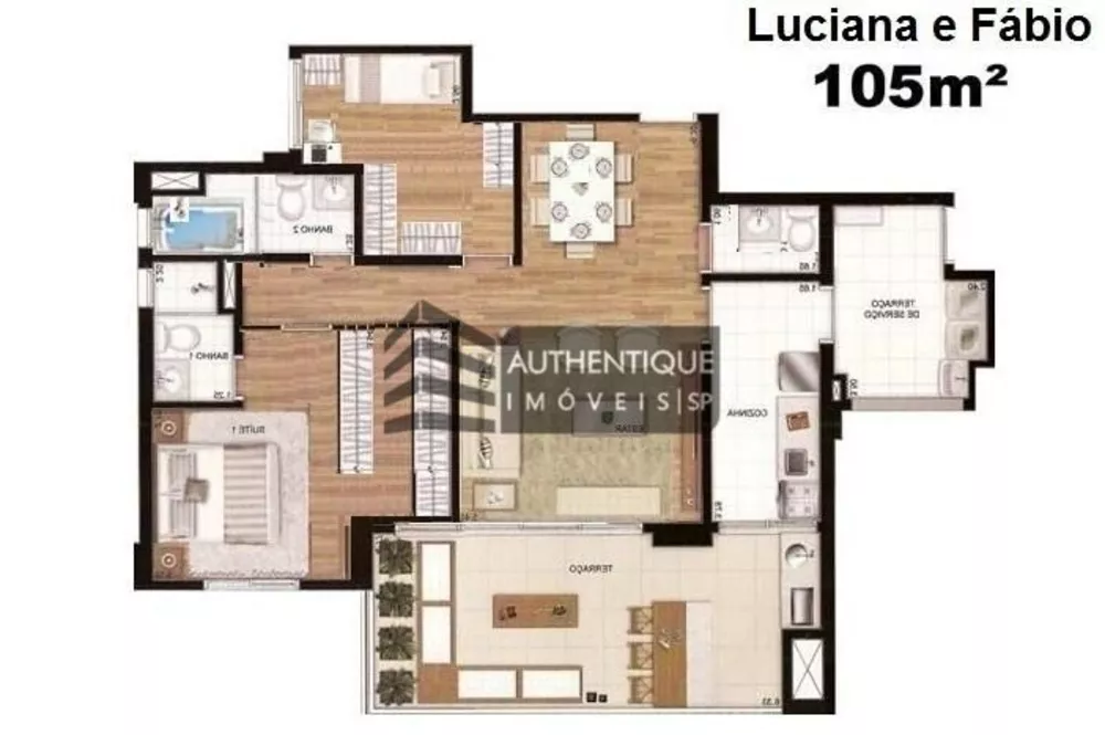 Apartamento à venda com 2 quartos, 105m² - Foto 10