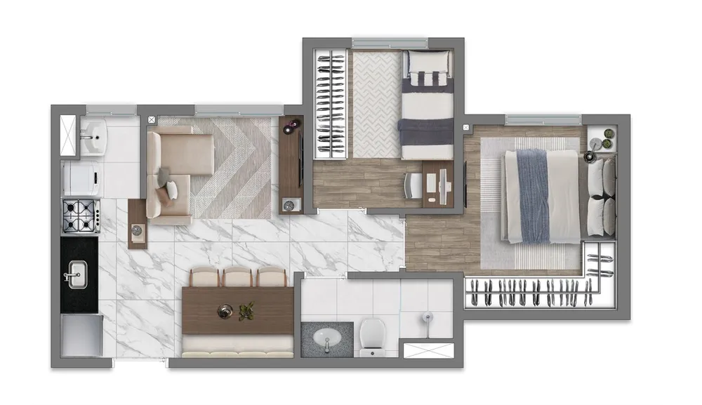 Apartamento, 3 quartos, 55 m² - Foto 11
