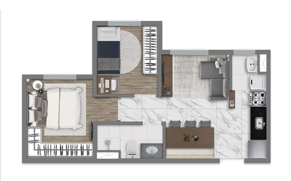 Apartamento, 3 quartos, 55 m² - Foto 10