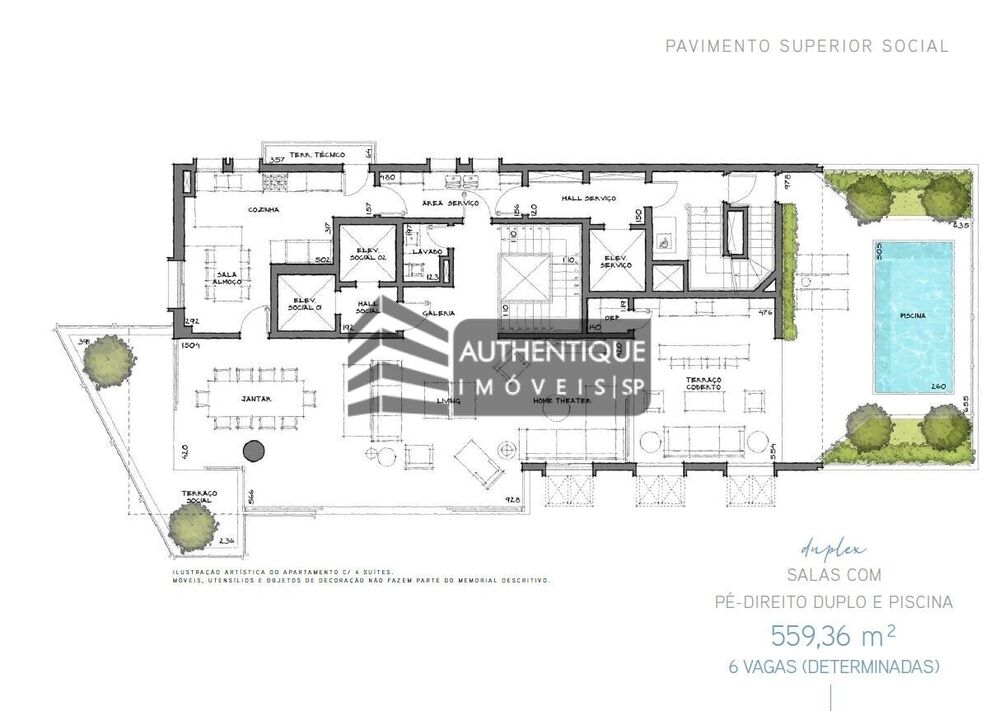 Cobertura, 4 quartos, 559 m² - Foto 7