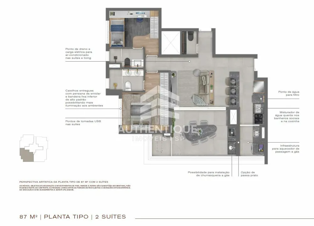 Apartamento, 2 quartos, 87 m² - Foto 7