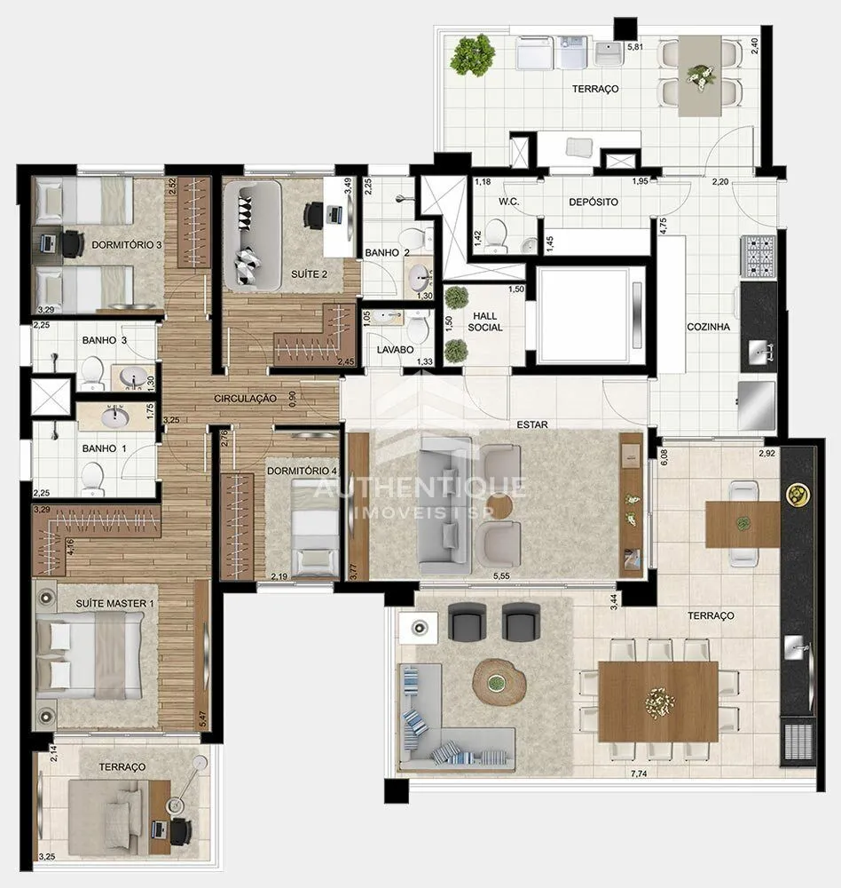 Apartamento, 4 quartos, 172 m² - Foto 39