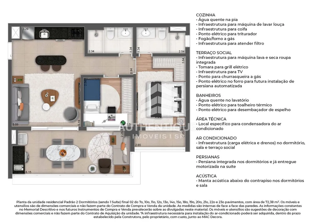 Apartamento, 2 quartos, 72 m² - Foto 9