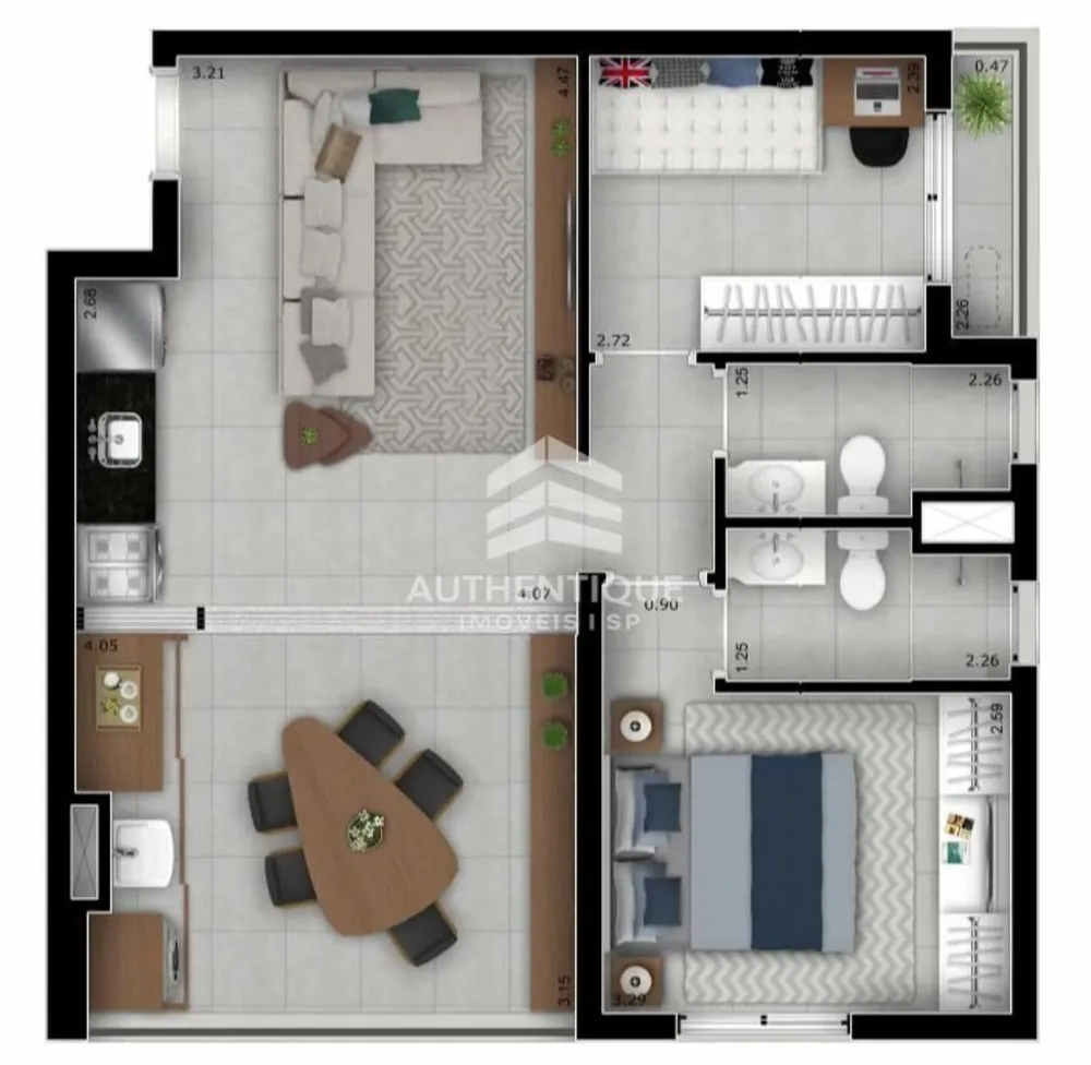 Apartamento, 2 quartos, 63 m² - Foto 6