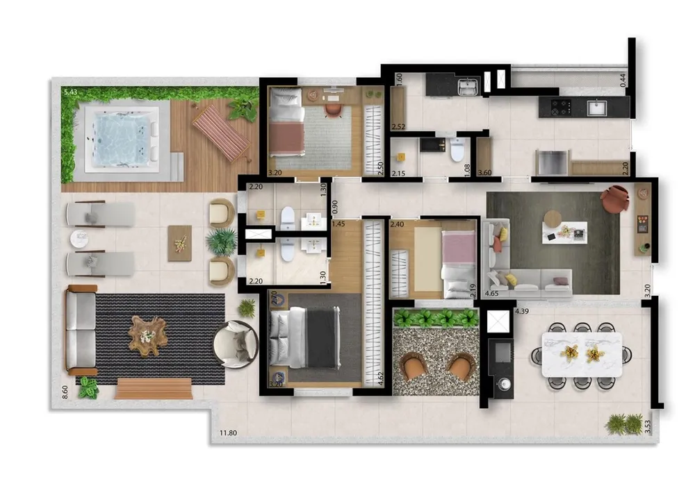 Apartamento, 3 quartos, 156 m² - Foto 2