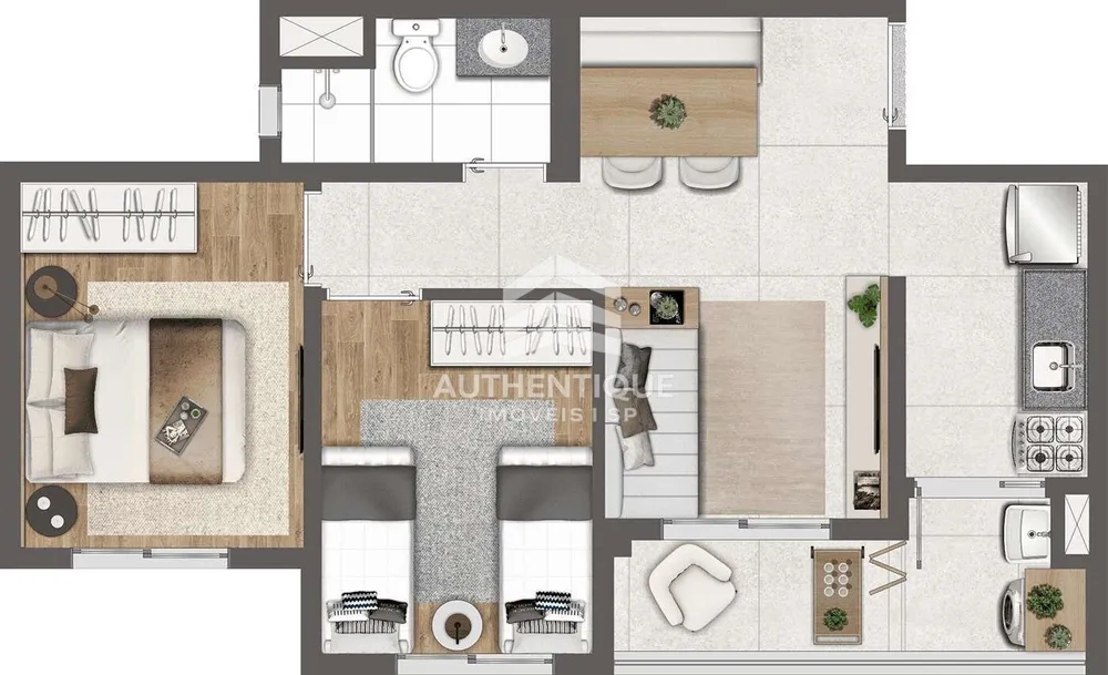 Apartamento, 2 quartos, 44 m² - Foto 8