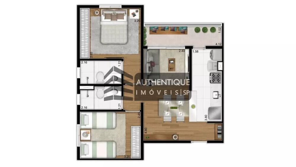 Apartamento, 2 quartos, 54 m² - Foto 31