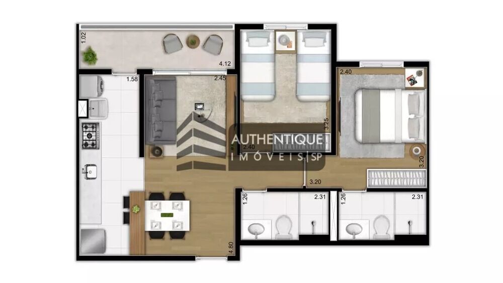 Apartamento, 2 quartos, 54 m² - Foto 19