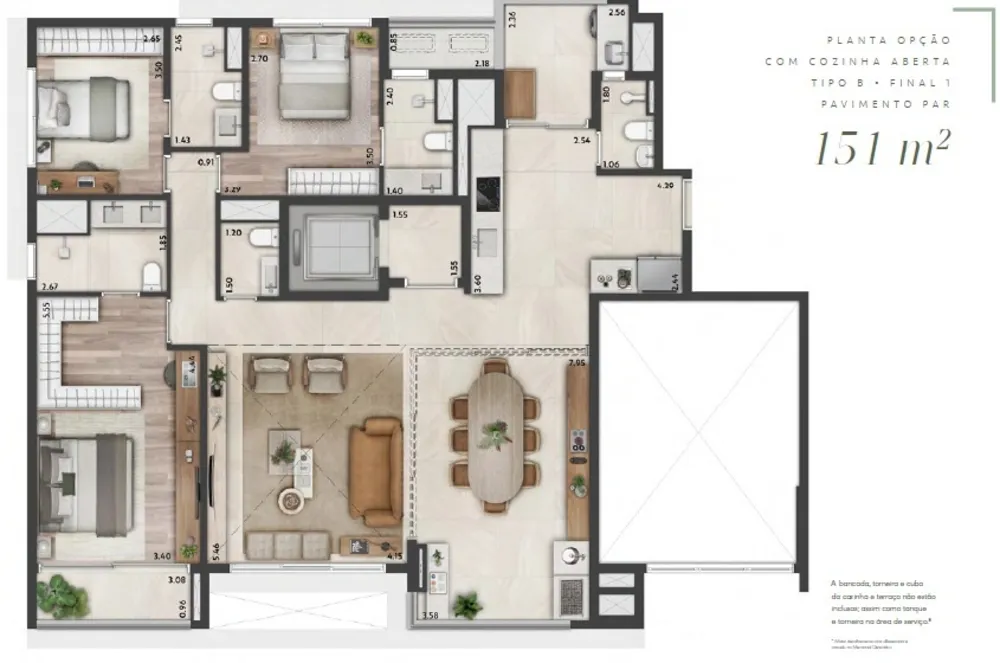 Cobertura, 3 quartos, 255 m² - Foto 7