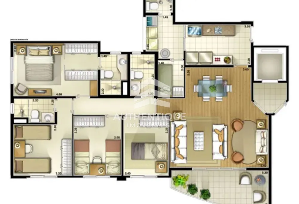 Apartamento, 3 quartos, 121 m² - Foto 4