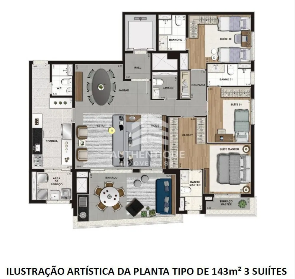 Apartamento, 3 quartos, 143 m² - Foto 15