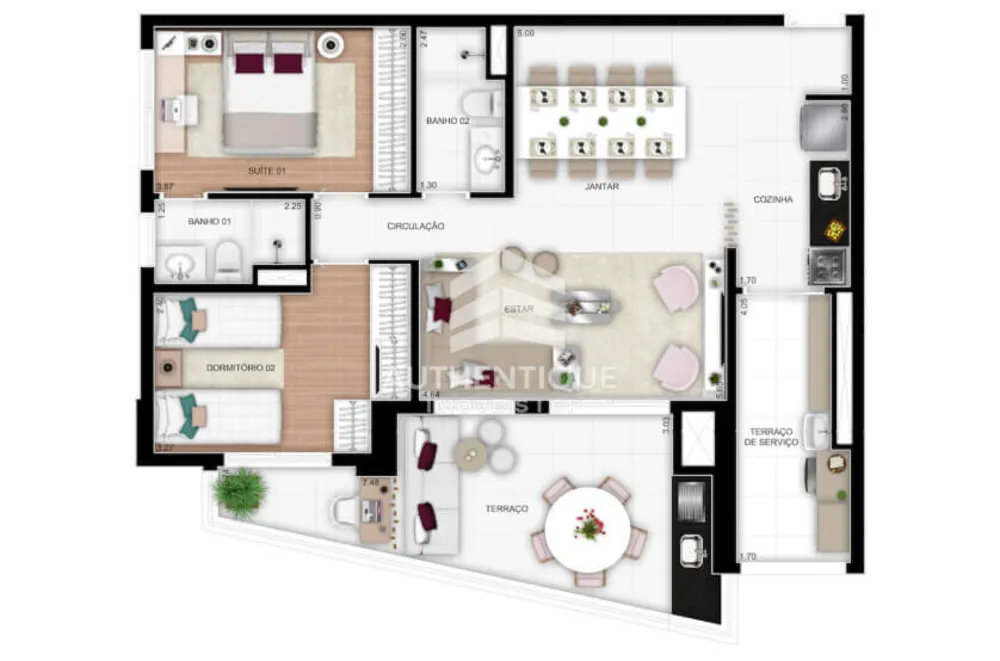 Apartamento, 2 quartos, 75 m² - Foto 14
