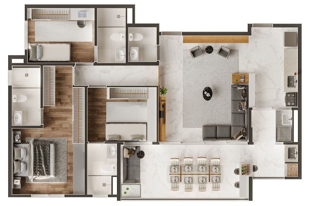 Apartamento, 3 quartos, 101 m² - Foto 4