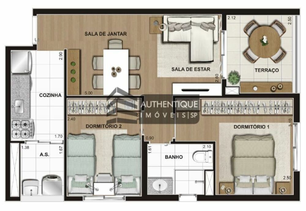 Apartamento, 1 quarto, 42 m² - Foto 45
