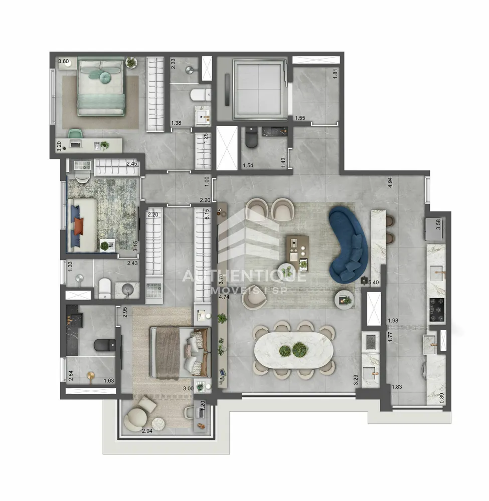 Apartamento, 3 quartos, 155 m² - Foto 15