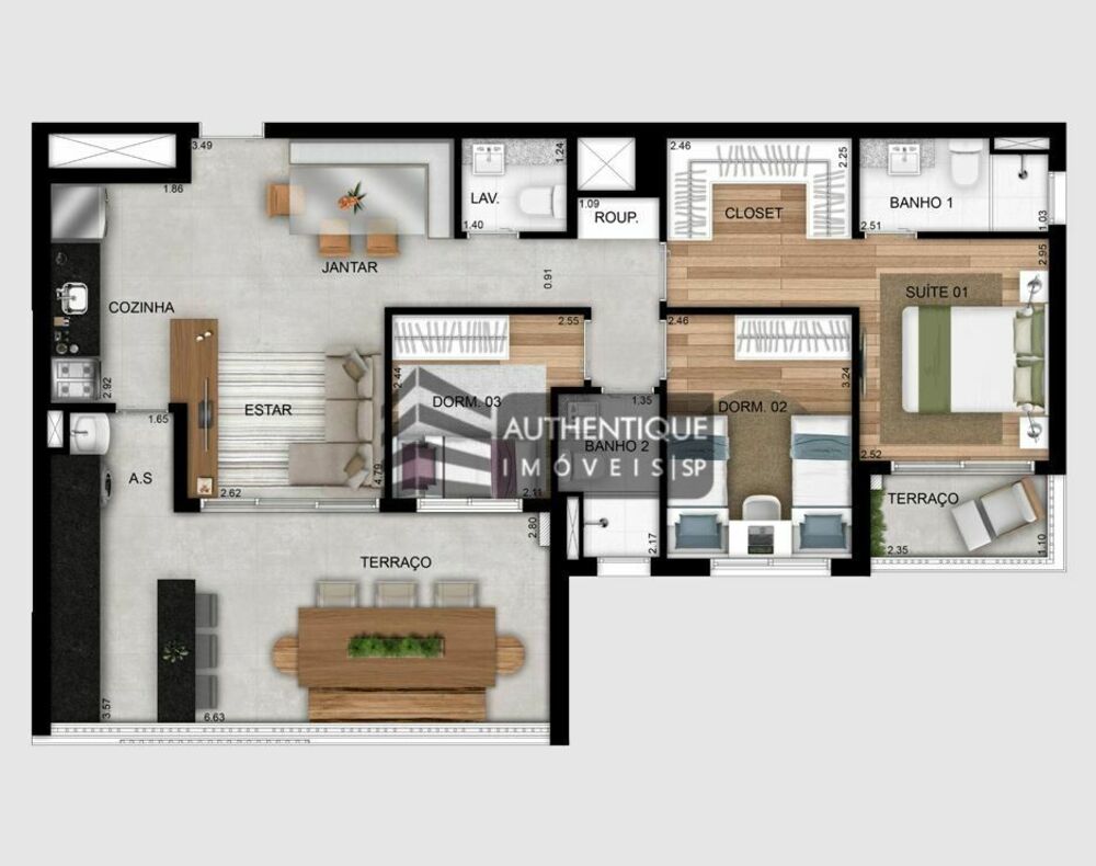 Apartamento à venda com 2 quartos, 71m² - Foto 8
