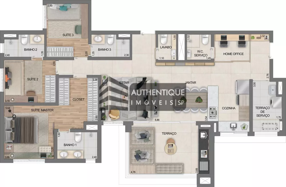 Apartamento à venda com 4 quartos, 145m² - Foto 30