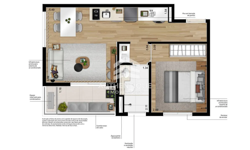 Apartamento, 1 quarto, 25 m² - Foto 12