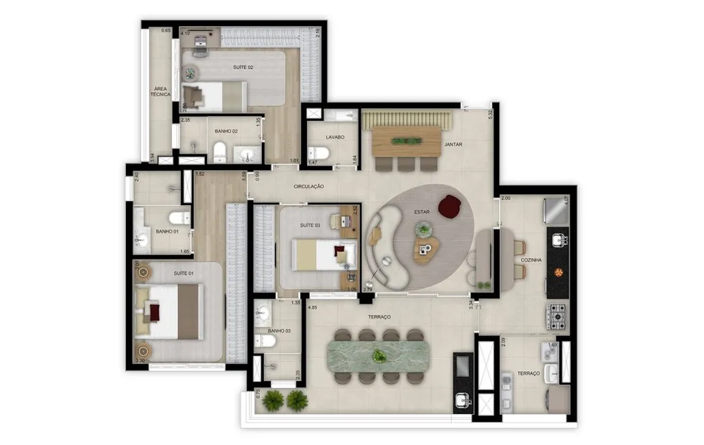 Apartamento, 4 quartos, 184 m² - Foto 8