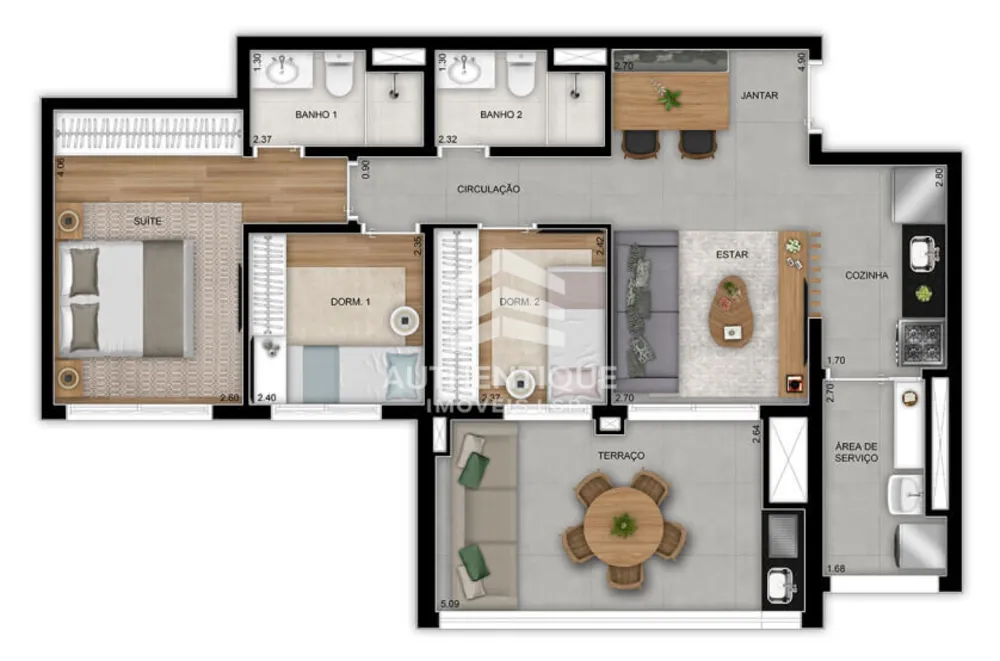 Cobertura, 3 quartos, 201 m² - Foto 11