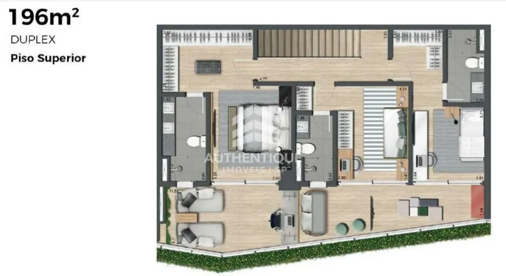 Cobertura, 3 quartos, 196 m² - Foto 19