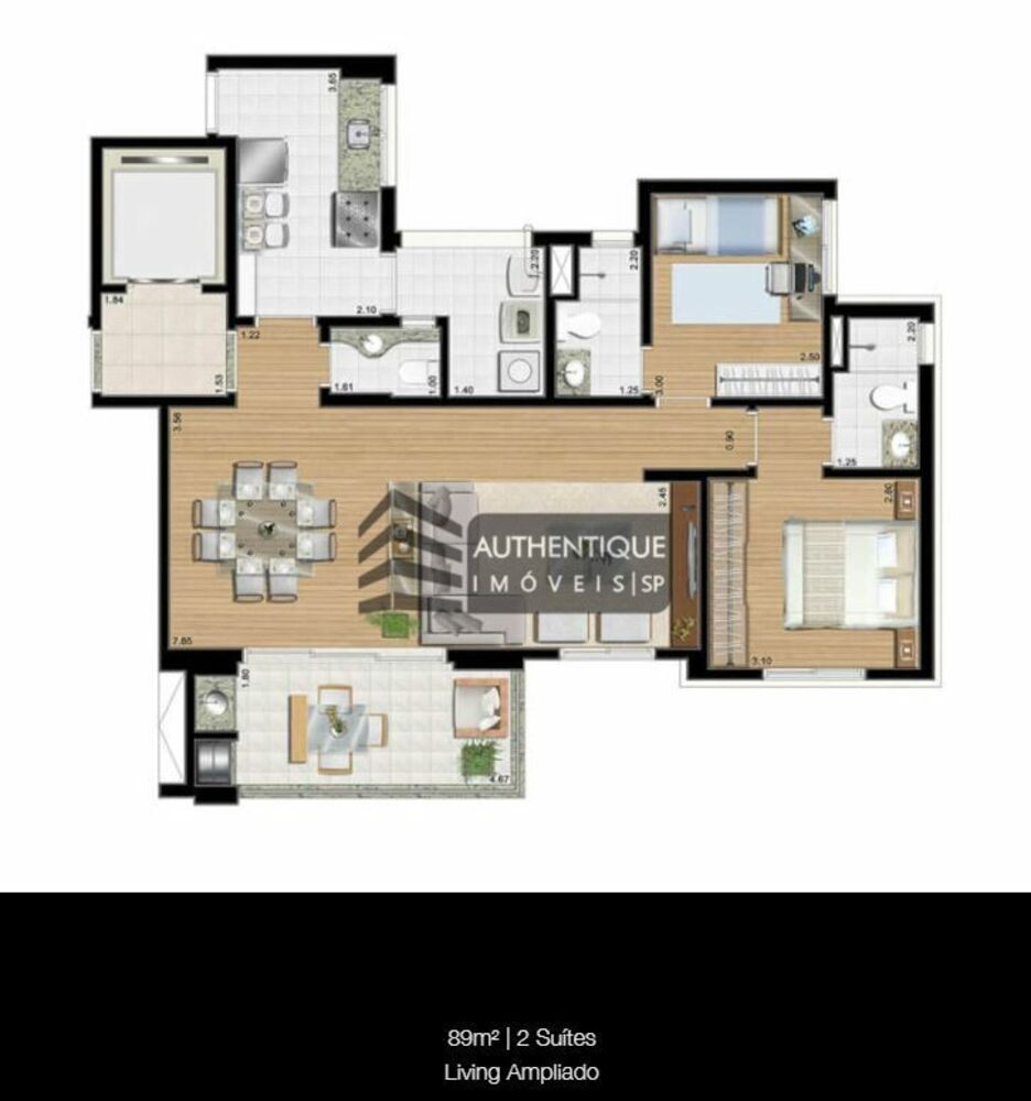 Apartamento, 2 quartos, 89 m² - Foto 9