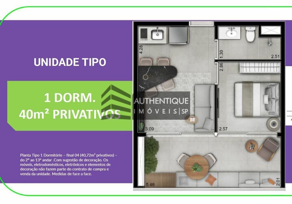 Apartamento, 1 quarto, 26 m² - Foto 4