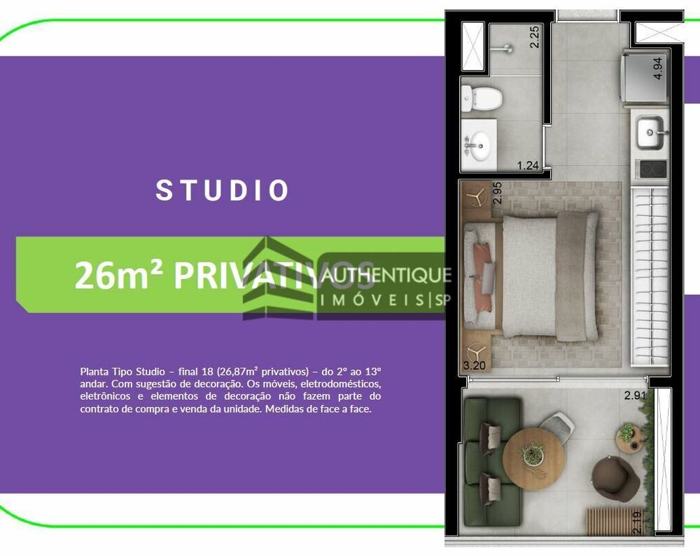 Apartamento, 1 quarto, 26 m² - Foto 16