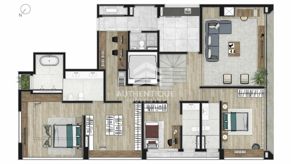 Apartamento, 4 quartos, 371 m² - Foto 1