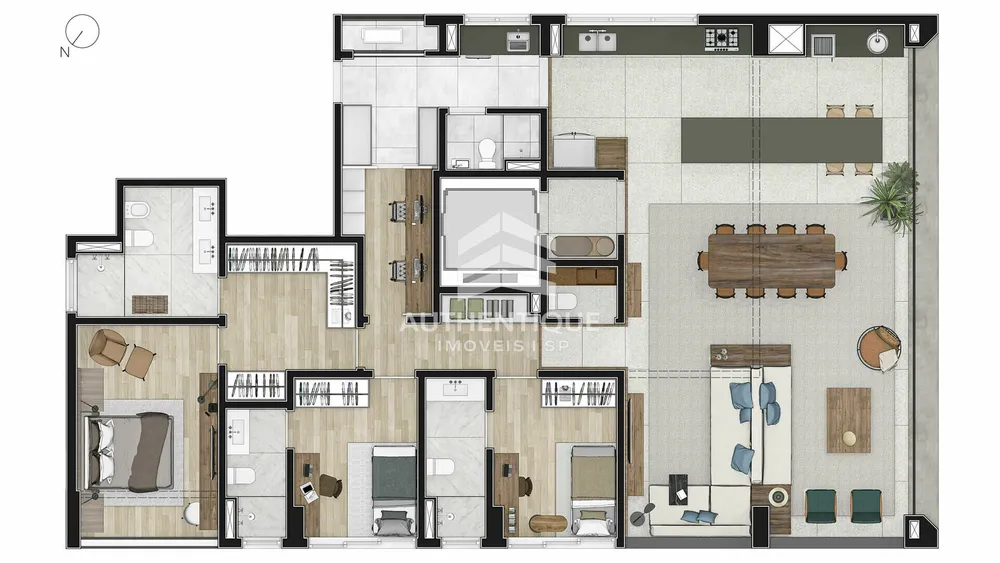 Apartamento, 4 quartos, 371 m² - Foto 2