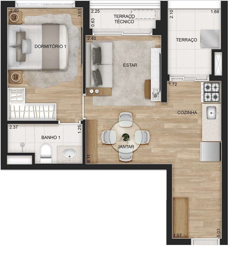 Apartamento, 2 quartos, 68 m² - Foto 40