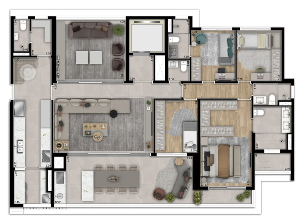 Apartamento, 4 quartos, 187 m² - Foto 10