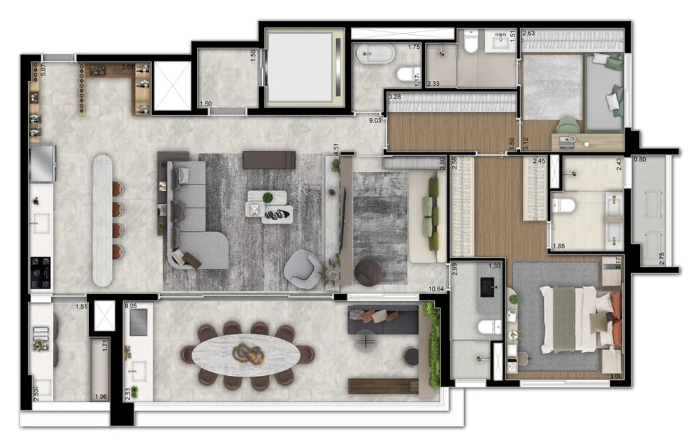 Apartamento, 4 quartos, 187 m² - Foto 8