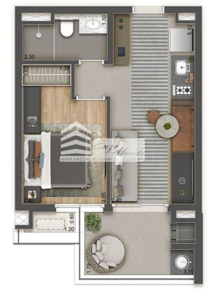 Apartamento, 3 quartos, 76 m² - Foto 2
