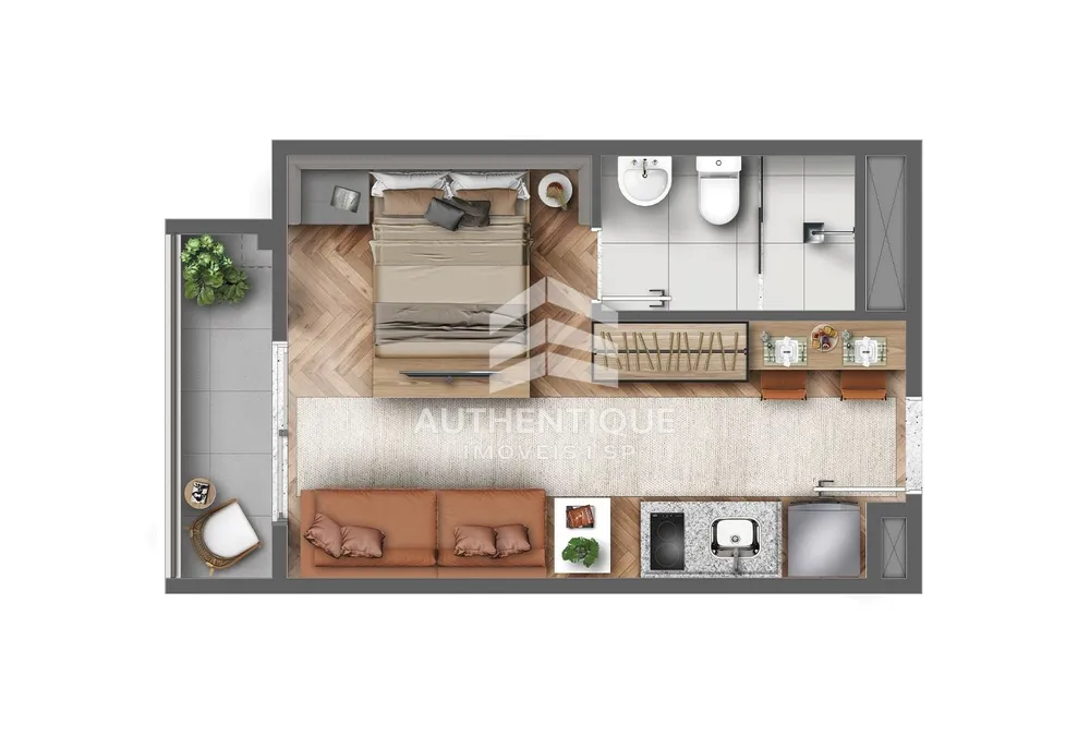 Apartamento, 1 quarto, 25 m² - Foto 5