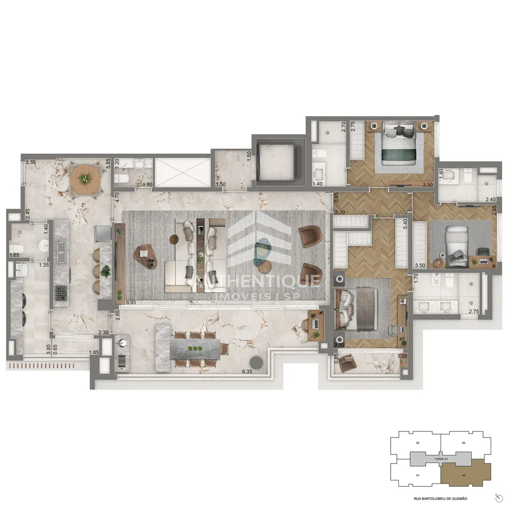 Apartamento, 4 quartos, 139 m² - Foto 44