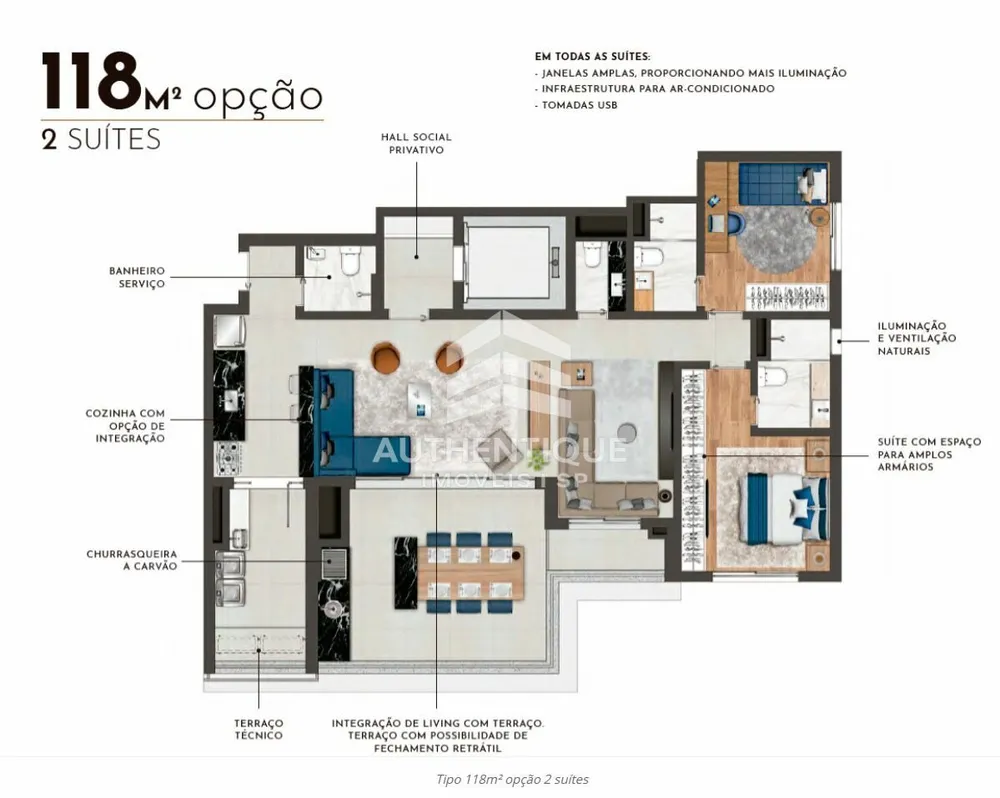 Cobertura, 3 quartos, 252 m² - Foto 4