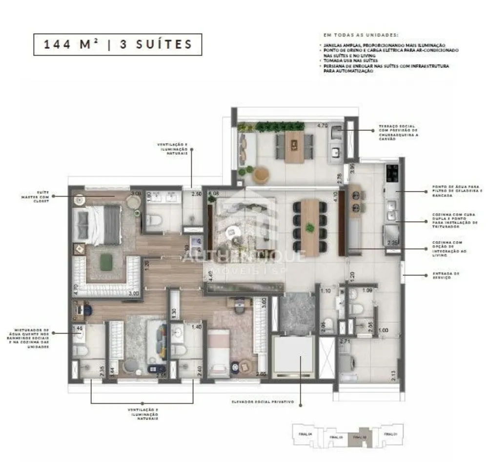 Apartamento, 4 quartos, 180 m² - Foto 11