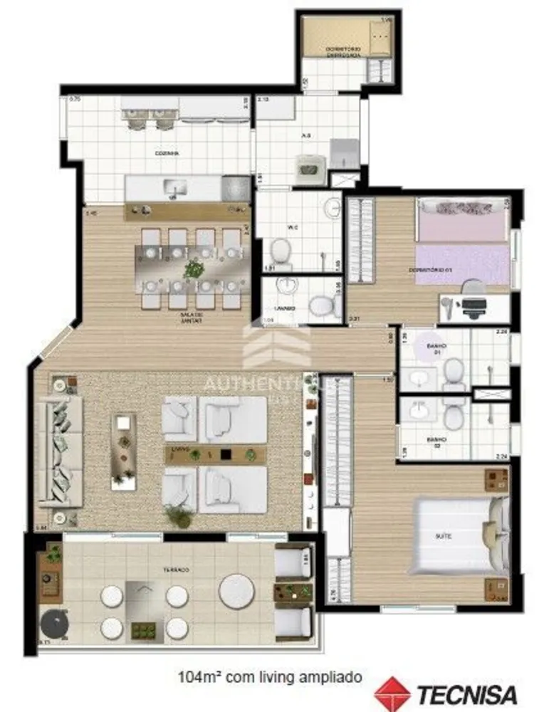 Apartamento, 2 quartos, 104 m² - Foto 53