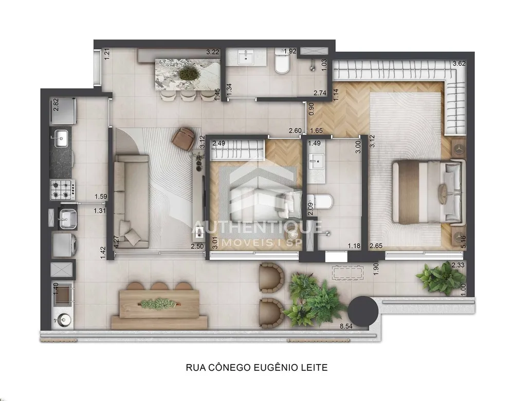 Apartamento, 2 quartos, 100 m² - Foto 9