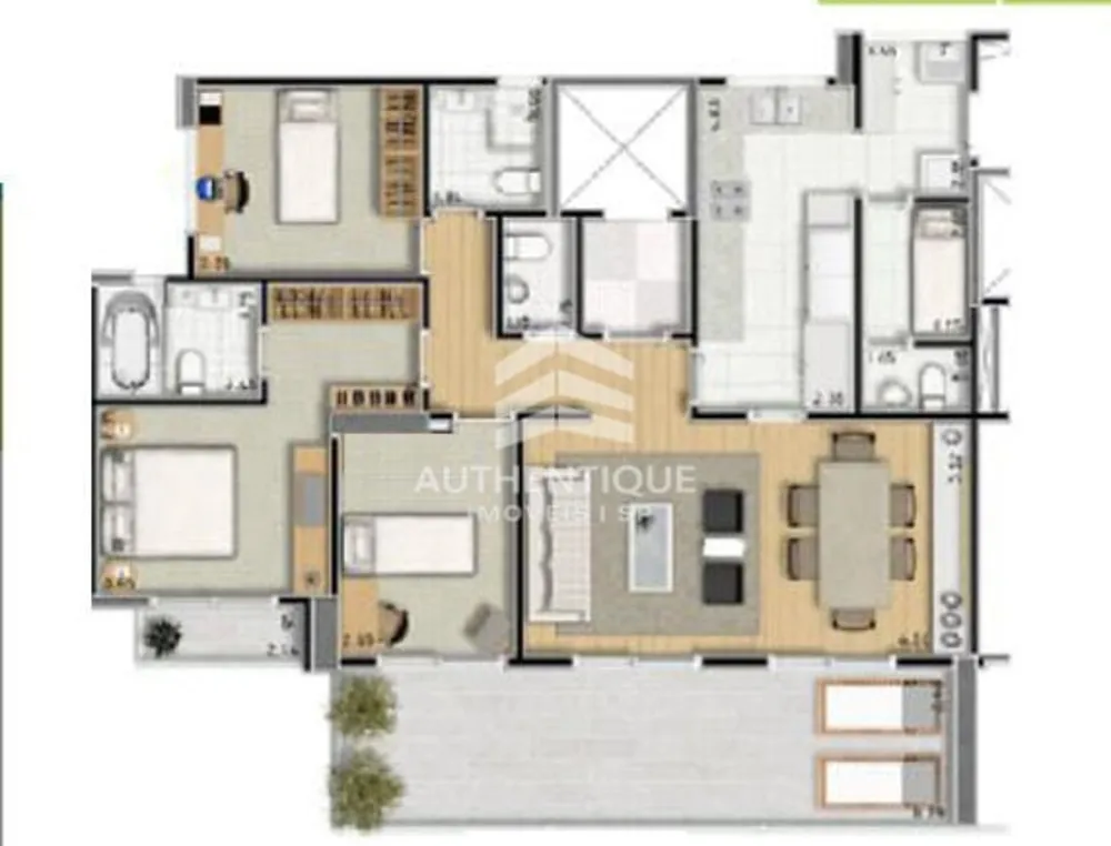 Apartamento, 2 quartos, 130 m² - Foto 8