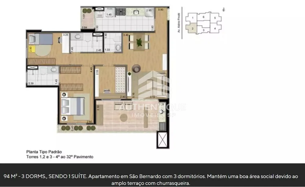 Apartamento, 3 quartos, 94 m² - Foto 8
